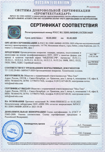 Матрас на установку Топпер М2, темно-серый за 18 490 ₽